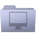 Computer Folder Lavender icon